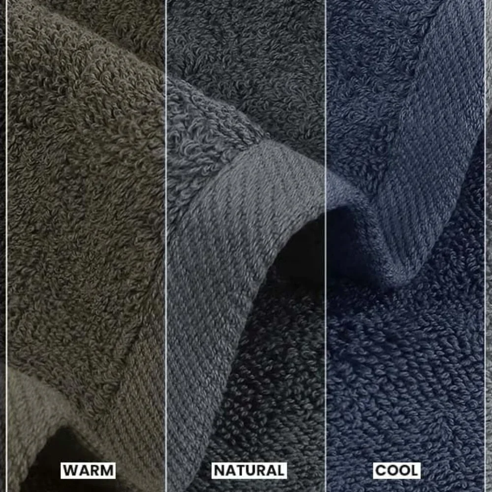 Luxurious 4 Pack Bath Towels - 27x54 Inches, 600 GSM Cotton, Lightweight & Soft